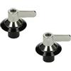 Smeg Set 2 Manopole 694975086 Regolazione Forno C6IMXT2 Ricambio Inox
