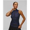 J Lindeberg Polo Tecnica Smanicata Da Donna J.lindeberg Dena Print Sleeveless Top Blu Scuro-nera