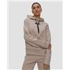 On Felpa Da Donna On Focus Tech Hoodie Beige