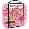 Make It Real Juicy Couture Valigetta Deluxe Braccialetti - Set Creativo Gioielli 494 Pezzi | Glitz 'N Glam Charm Bracelets | 18 Braccialetti Personalizzati con Perline e Ciondoli