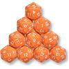 shibby 10 dadi poliedrici W20 per giochi di ruolo e tablet (arancione)