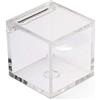 NAILAO 10 SCATOLE CUBO PLEXIGLASS 5X5X5 CM TRASPARENTE X CONFETTI