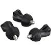 Manfrotto 116SPK3 Set Piedini in Gomma con Puntale Metallico, Reversibile Attacco da 11.6 mm, in Alluminio, Argento