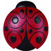 Spoontiques - Decorazione da giardino - Pietra miliare coccinella - Pietra decorativa per giardino