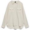 VERO MODA Camicia da Donna Vmbumpy LS Glitter Wvn Ga Noos, Biancaneve, XL, Biancaneve, XL