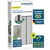 HOBERG tenda per zanzariere e pollini | porta a zanzariera con bande magnetiche XXL | zanzariera per porta del balcone | zanzariera antipolline - ideale anche come zanzariera | 90 x 210 cm