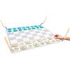 Small Foot 12026 Dame Schach Active aus FSC 100%-zertifiziertem Holz für Erwachsene und Kinder, Outdoorspiel ab 3 Giocattolo, Multicolore