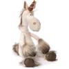 Sigikid Bestie 38488 - Peluche per Adulti e Bambini, Unicorno Uni Que, Bianco/Marrone
