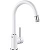 BLANCO MIDA-S - Miscelatore da cucina con doccetta alta e rimovibile - Rubinetto ad alta pressione - Bianco - 521457
