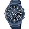 Casio - Orologio unisex analogico al quarzo, con cinturino in ECB-2200CB-2AEF, cinturino, Blu, Bracciale