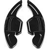HIBEYO 2 pezzi di prolunga per volante auto, in alluminio, adatto per Audi A3 A4L A5 A6L A7 A8 Q3 Q5 Q7 TT TTS S3 S6 S7 S8 SQ5 RS3 RS6 Paddle Shifter Leva del cambio Estensione per auto, colore nero