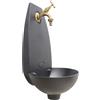 Fonderia Bongiovanni Fontana a muro Tebe con rubinetto 303/B
