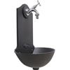 Fonderia Bongiovanni Fontana a muro Malaga con rubinetto 303/C e Disco