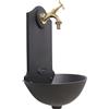 Fonderia Bongiovanni Fontana a muro Malaga con rubinetto 303/L e Disco