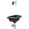 Fonderia Bongiovanni Fontana a muro Liberty con rubinetto 303/C e sifone