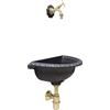 Fonderia Bongiovanni Fontana a muro mod. Liberty con rubinetto cod. 303/L + sifone
