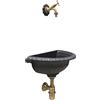 Fonderia Bongiovanni Fontana a muro Liberty con rubinetto 303/B e sifone