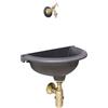 Fonderia Bongiovanni Fontana a muro mod. Taormina con rubinetto cod. 303/B + sifone