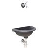 Fonderia Bongiovanni Fontana a muro mod. Taormina con rubinetto cod. 303/C + sifone