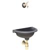 Fonderia Bongiovanni Fontana a muro mod. Taormina con rubinetto cod. 303/L + sifone