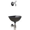 Fonderia Bongiovanni Fontana a muro 600 con rubinetto 303/C rosone margherita e sifone