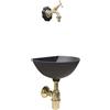 Fonderia Bongiovanni Fontana a muro 600 con rubinetto 303/L sifone e rosone Margherita