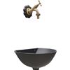 Fonderia Bongiovanni Fontana a muro 600 con rubinetto 303/B e rosone Margherita