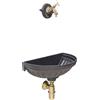 Fonderia Bongiovanni Fontana a muro Versilia rosone liberty rubinetto 303B e sifone