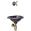 Fonderia Bongiovanni Fontana Olbia con rubinetto brunito+ sifone