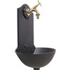 Fonderia Bongiovanni Fontana a muro Malaga con rubinetto 303/L e Margherita