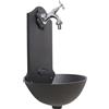 Fonderia Bongiovanni Fontana a muro Malaga con rubinetto 303/C e Margherita