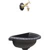 Fonderia Bongiovanni Fontana a muro mod. Liberty con rubinetto cod. 303/L