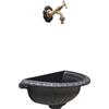 Fonderia Bongiovanni Fontana a muro mod. Liberty con rubinetto cod. 303/B