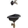 Fonderia Bongiovanni Fontana a muro Liberty con rubinetto 147 + sifone