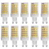 Aiwerttes Lampadine a LED G9 da 10 W equivalenti a 150 W alogene bianco caldo 3000 k 1000 lumen 220 V G9 con base bi-pin, confezione da 10