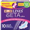FATER SpA Lines Seta Ultra Assorbenti Ali, 10 Pezzi