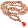 Wonder Care Autentico Rudraksh Mala con rosario Mukhi - Veri semi di Rudraksha himalayano, Ornamento religioso, Rosario Japa Mala Collana - Importato dal Nepal, Unisex