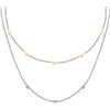 Trussardi Collana da donna in acciaio con cristalli collezione logo T - TJAXC62