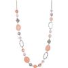 BULINLIN Collane lunghe con perline in argento per donne, collana girocollo a maglia realizzata a mano con perle di cristallo per gioielli alla moda e regali, Resina Perla Cristallo, Perla