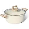 JUST PERFECTO HOUSEHOLD APPLIANCES JUST PERFECTO Set di Pentole Induzione con Coperchio - Casseruole Tutti i Fuochi - Padelle Antiaderenti - Senza PFOA e PTFE - Set con Padelle (21 Pezzi Verde)