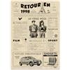FestySpark Poster regalo 28 anni compleanno donna - 28 anni uomo e donna | Biglietto di compleanno per 28 anni, decorazione da parete per la casa, idea regalo 28 anni, donna e uomo, ritorno nel 1998