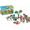 PLAYMOBIL Country 71239 Picnic coi Cavalli, Picnic in Famiglia in Campagna, Giocattolo per Bambini dai 4 Anni in su
