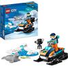 LEGO City Gatto delle Nevi Artico, Gioco per Bambini dai 5 Anni in su, Set di Costruzioni con Veicolo, Figure di Foche e Minifigure dell'Esploratore, Piccola Idea Regalo 60376