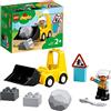 LEGO DUPLO Town Bulldozer, Veicolo da Cantiere Giocattolo con un Operaio e Accessori, Sviluppo delle Abilità Motorie Complesse, Giochi Educativi per Bambini e Bambine da 2 Anni in su 10930