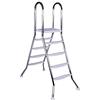 STEINBACH 018025 - Scala per Piscina Fuori Terra, 4+4 gradini, Altezza 120 cm e 135 cm, Diametro Asta 43 mm