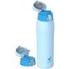 AORIN Borraccia Termica, Borraccia in Acciaio Inox 18/8, 950ml Borraccia Bambini, Bottiglia Termica Senza BPA e Perdite, Thermos per Sport, Outdoor e Pendolarismo con 2 Coperchi