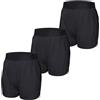 CARER Healthcare Incontinence Pregnancy Carer Confezione da 3 Copripannolini per Adulti Antiperdita per Incontinenza Silenzioso Impermeabile Lavabile Tipo Boxer con Aperture Gamba Regolabili Unisex Mutande di Plastica Nero Taglia 4XL