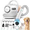 Neakasa P1 PRO Kit per toelettatura e aspirazione a Vuoto per Animali Domestici, Tosatrice per Cani e Gatto Pelo Lungo Professionale (Bianco)