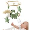 LEKEFETO Scacciapensieri per bambini, dinosauro con stelle e nuvole, in legno, decorazione per lettino da bambino, giocattolo sensoriale, regalo per ragazzi e ragazze
