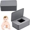 ZDQC 2 scatole per salviette umide, dispenser per salviette umide, scatola di carta igienica con coperchio, contenitore per tovaglioli per neonati, contenitore per salviette umide, contenitore per